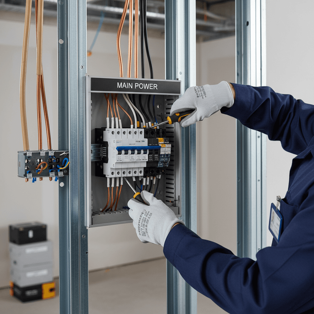Electrical panel upgrade installation